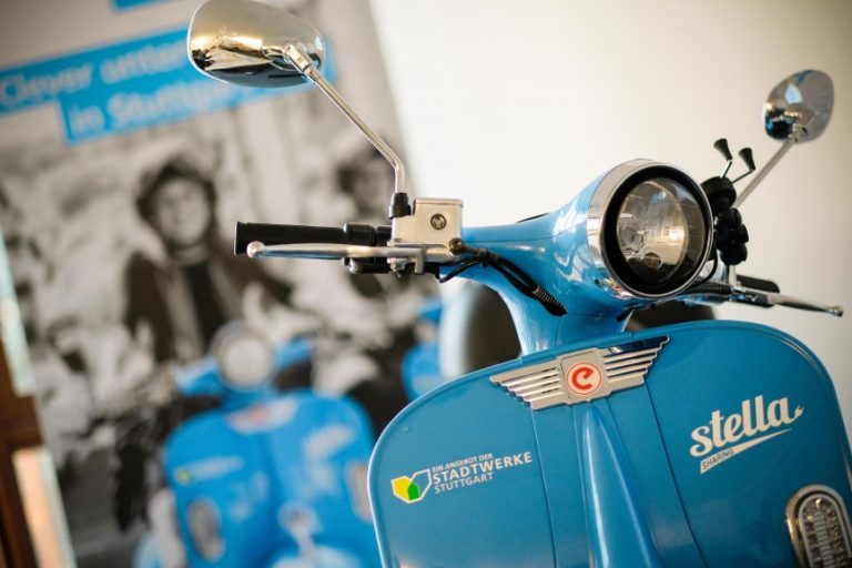 Detailaufnahme von einem Stella Elektro-Roller