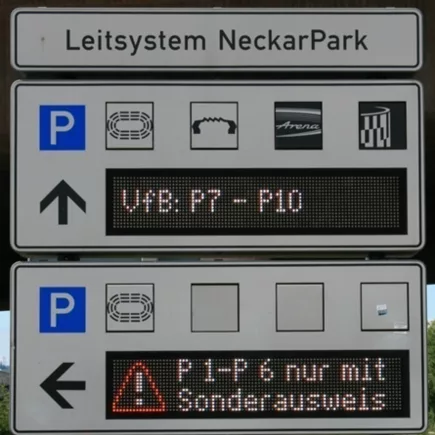 Schilder Verkehrsleitsystem