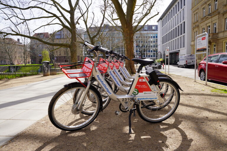 Neue RegioRäder in Stuttgart. Fotoshooting im April 2024.